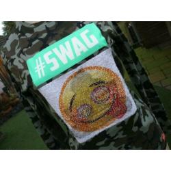 EMOJI shirt maat 158/164 als nieuw , legerprint