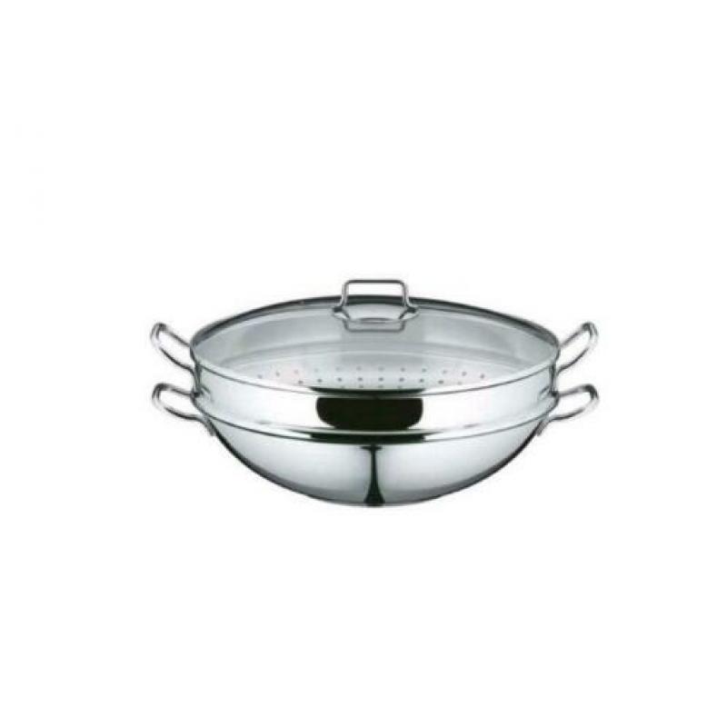 Wmf wok pan Macao 36 cm 4 delig. 1x gebruikt