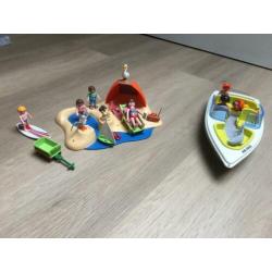 Playmobil strand en speedboot incl accessoires