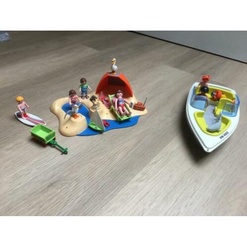 Playmobil strand en speedboot incl accessoires