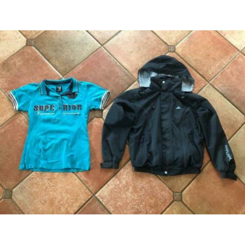 Cap, jas, polo's, rijbroeken en hoodie te koop!