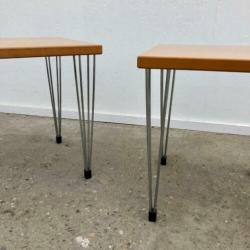 Set Fritz Hansen bijzettafeltjes, Deens design, hair pin