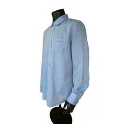Hugo Boss Slim Fit overhemd. Maat (X)XL. Kleur Blauw.