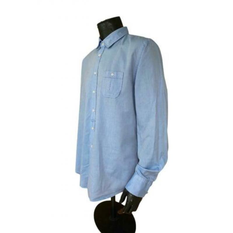 Hugo Boss Slim Fit overhemd. Maat (X)XL. Kleur Blauw.