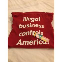 Supreme illegale business controls america XL hoodie patta