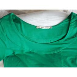 Steps groen T-Shirt met boothals maat M