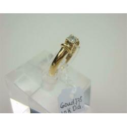 Ring goud met 0.10K diamant / Z6273