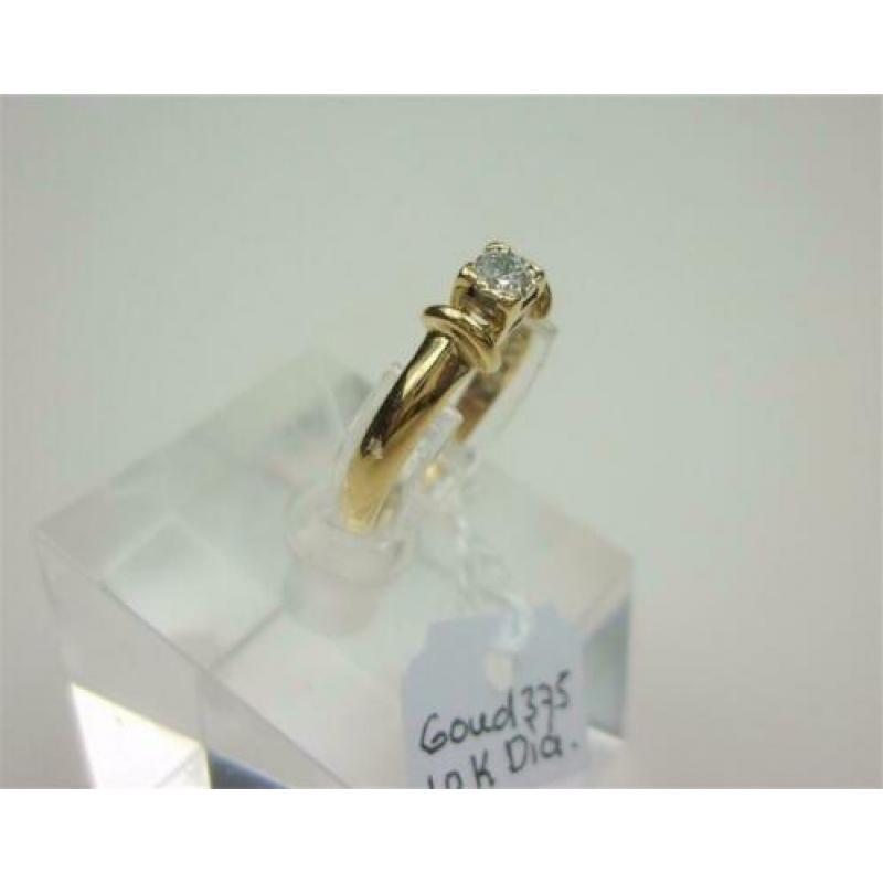 Ring goud met 0.10K diamant / Z6273