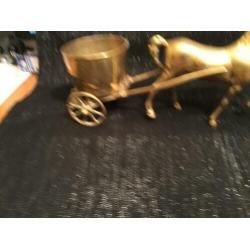 Koperen paard en wagen
