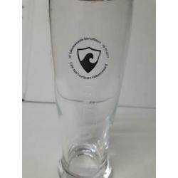 Hertog jan bierglas met tweede opdruk. zie foto's