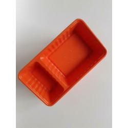 5 leuke frietbakjes van plastic in oranje