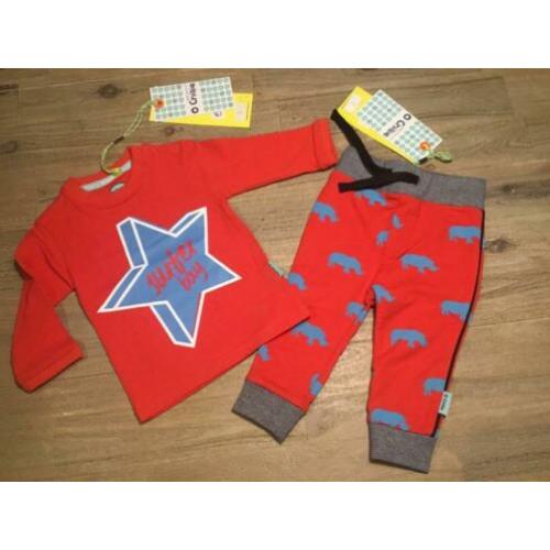 Nieuw set O’Chillie broekje en sweater rood ster 68