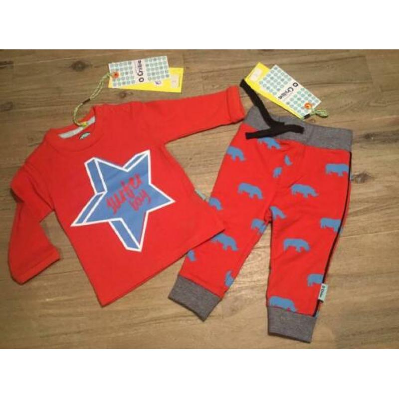 Nieuw set O’Chillie broekje en sweater rood ster 68