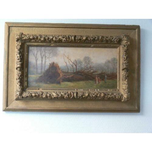 Antiek olieverf schilderij