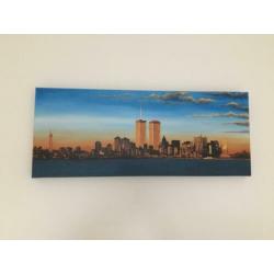 New York skyline geschilderd canvas