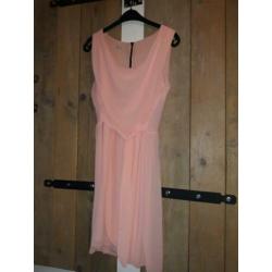 2 overslag zomer jurkjes blauw roze L/XL
