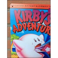 KIRBY'S ADVENTURE Metalen Wandbord poster Nintendo kirby