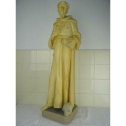 Antiek beeld van de Heilige Franciscus 98 cm curiosa kunst