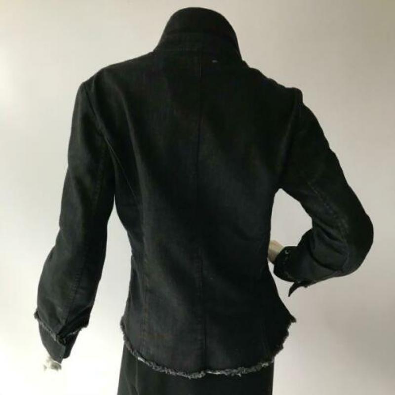 Iceberg, ZGAN, zwarte, katoenen blazer, maat 40