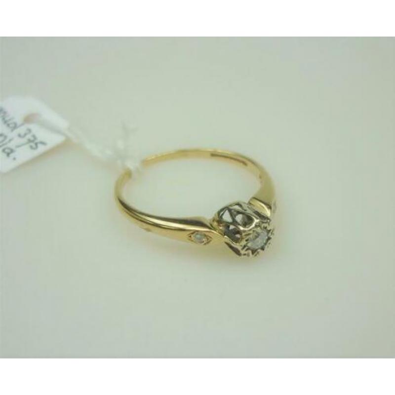 Ring goud met 0.10K diamant / Z6267