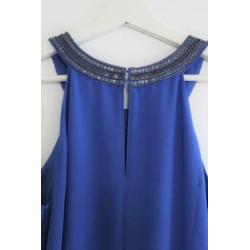 Prachtige, blauwe jurk van Superstar (maat 36)