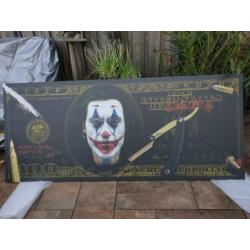 Batman the joker 100 $aluminium xxl uniek maar 1 batman joke