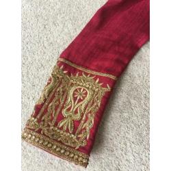 Trouwjurk verlovingsjurk rood bordeaux