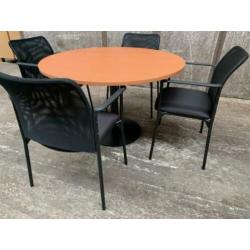 OPRUIMING SHOWMODELLEN Spreektafel Vergadertafel rond 120cm