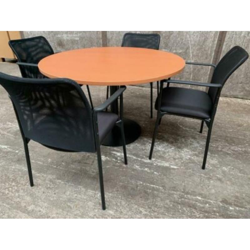 OPRUIMING SHOWMODELLEN Spreektafel Vergadertafel rond 120cm