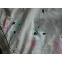 Shirt met pony's (H&M) meisje, maat 110-116