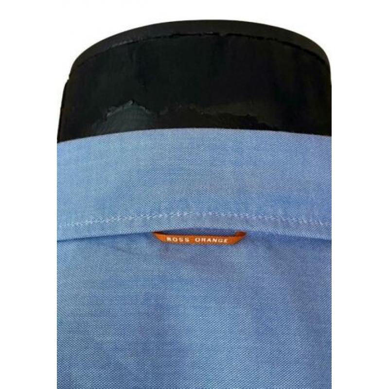 Hugo Boss Slim Fit overhemd. Maat (X)XL. Kleur Blauw.