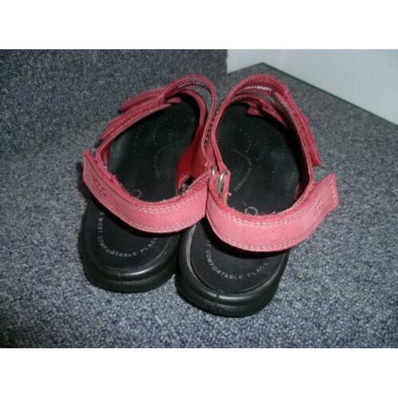 Ecco sandalen rood 38