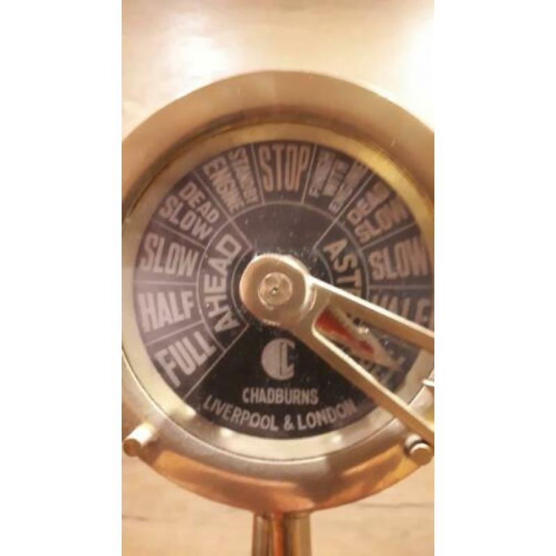 Chadburns brass ship telegraph