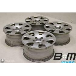 Set originele 15 inch lichtmetalen velgen Audi A4 8E