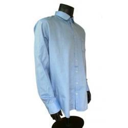 Hugo Boss Slim Fit overhemd. Maat (X)XL. Kleur Blauw.