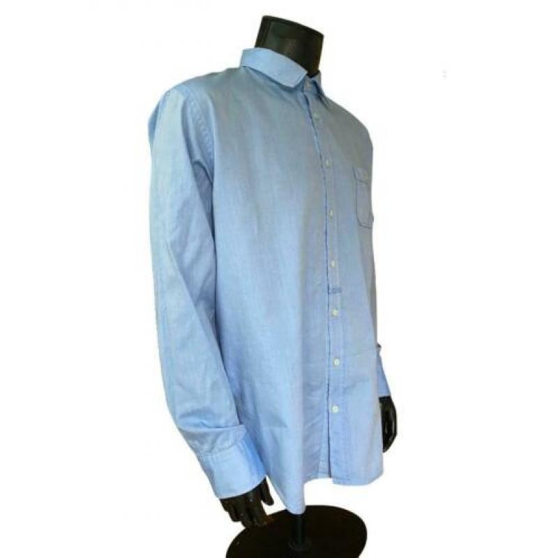 Hugo Boss Slim Fit overhemd. Maat (X)XL. Kleur Blauw.