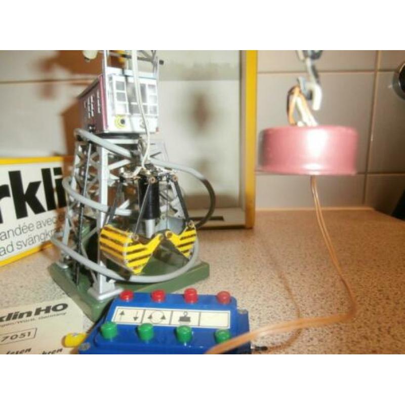 Marklin hijskraan + WIAD grijper +magneet +schakelkastje