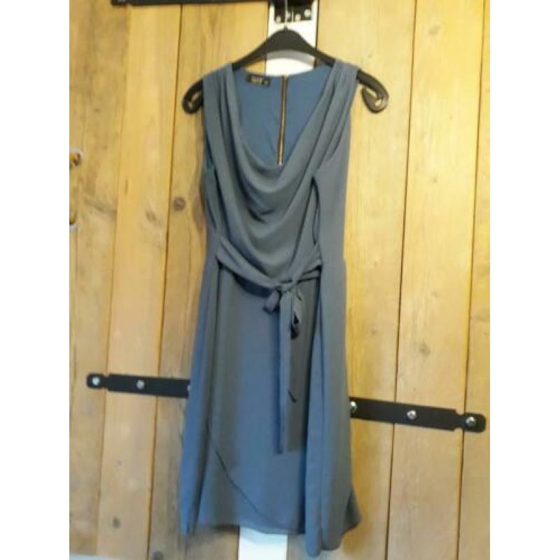 2 overslag zomer jurkjes blauw roze L/XL