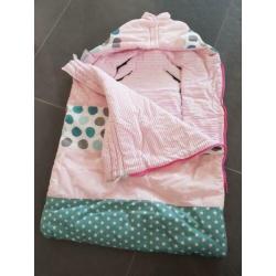 Maxi-cosi hoes meisje roze lekker warm!