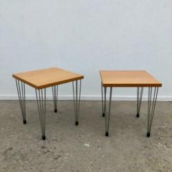 Set Fritz Hansen bijzettafeltjes, Deens design, hair pin