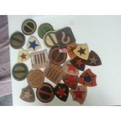 patches o.a. lederen vintage patches
