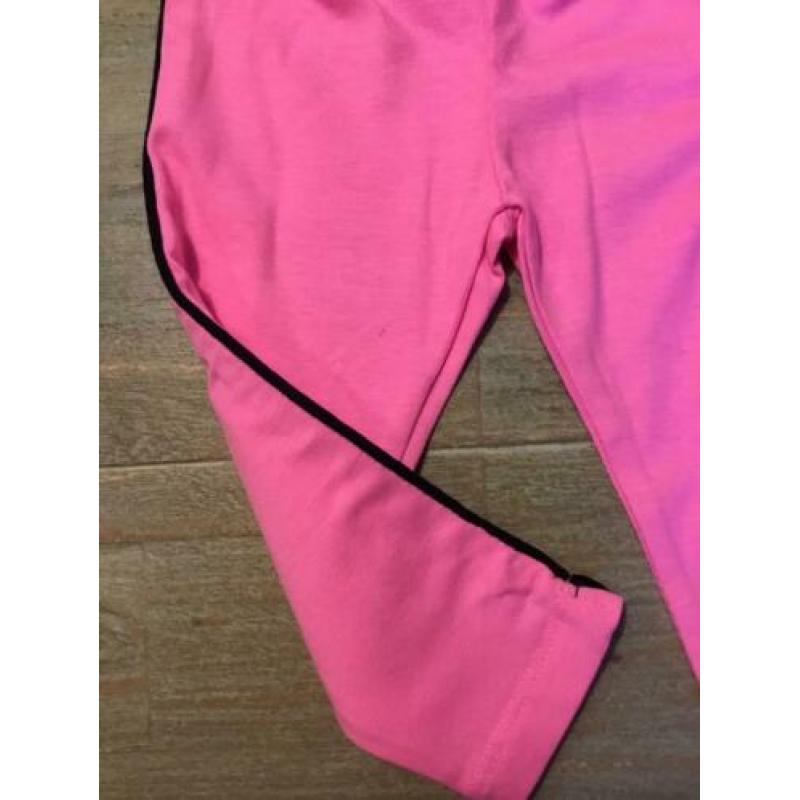 Nieuw setje O’Chillie jurkje roosjes en legging blau roze 80