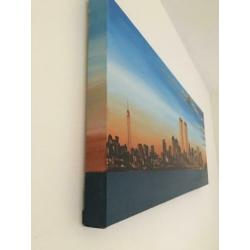 New York skyline geschilderd canvas
