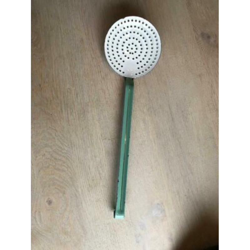Emaille mint groene schuimspaan, Mintgroen