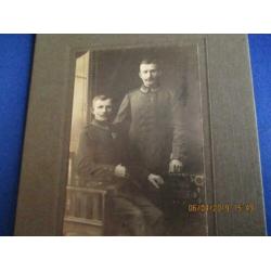 D-041 Antieke studiofoto, militairen WO I