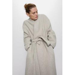 NIEUW / ZARA mantel met ceintuur maat XL
