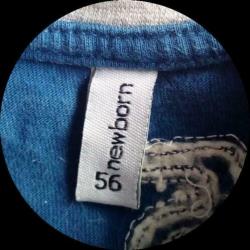 Shirtje, longsleeve, blauw, voertuigen, jongen, maat 56
