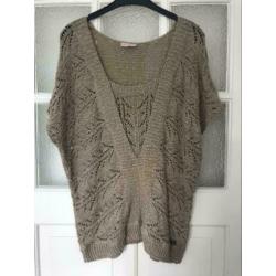 Trendy boho gipsy ibiza bruine top/hes/trui van Didi mt M/L