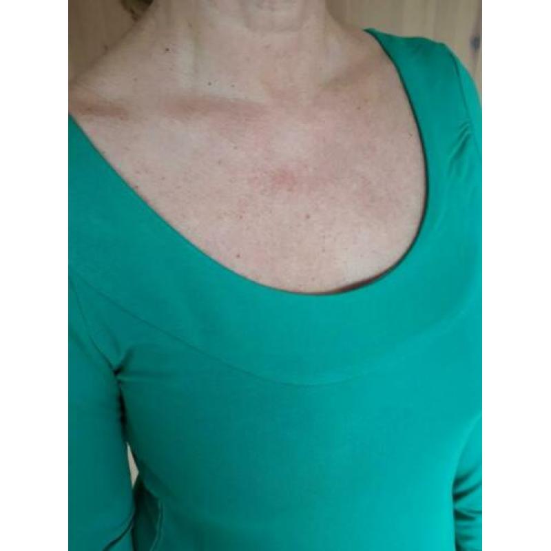 Steps groen T-Shirt met boothals maat M