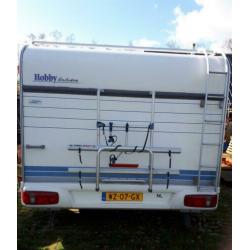 Hobby exclusive caravan 560 kmfe stapelbed brand voortent